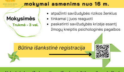 Baziniai savižudybių prevencijos mokymai