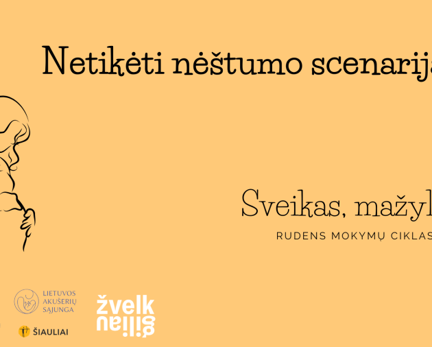 Paskaita “Netikėti nėštumo scenarijai“ (Projektas „Sveikas, mažyli!) 