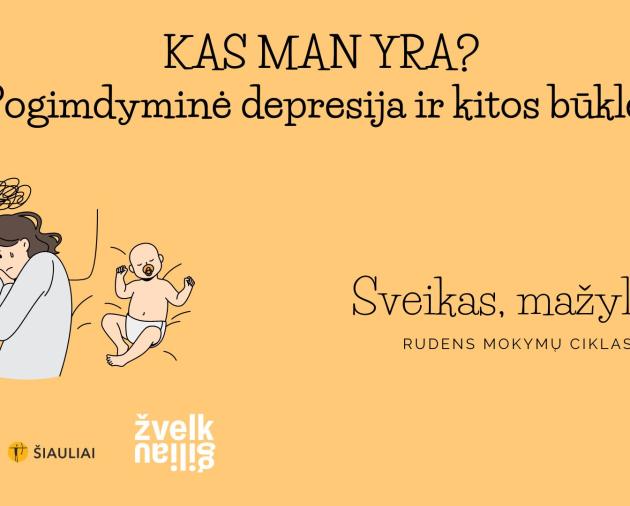 Paskaita "Kas man yra? (pogimdyminė depresija ir kitos būklės)"