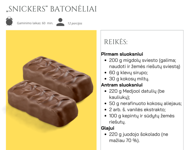 24# Spalis: ,,SNIKERS" batonėliai